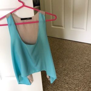 Flowy crop top tank top